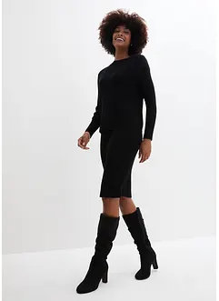 Robe en maille et pull sans manches (ens. 2 pces), bonprix