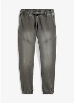 Jean jogger droit taille élastiquée, regular, bonprix