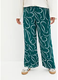 Pantalon fluide à imprimé, bonprix