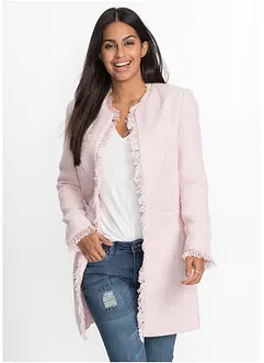 Blazer long en maille bouclée, bonprix