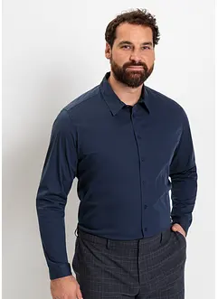 Lot de 2 chemises manches longues extensibles, Slim Fit, bonprix
