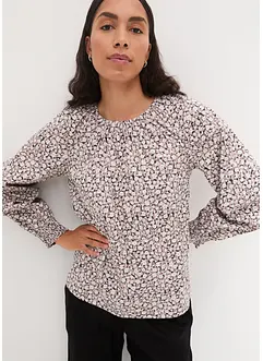 Blouse à col rond, bonprix