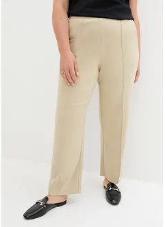 Pantalon en Punto di Roma avec plis religieuse, bonprix