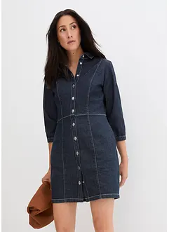 Robe en jean, manches 3/4, bonprix