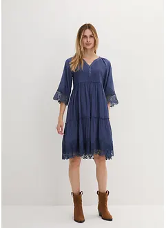 Robe-chemise à dentelle, bonprix