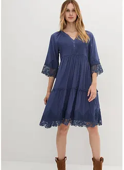 Robe-chemise à dentelle, bonprix