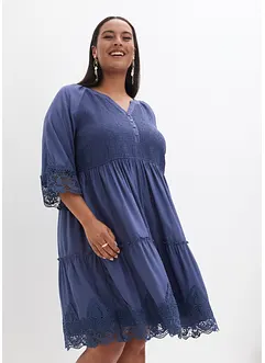 Robe-chemise à dentelle, bonprix