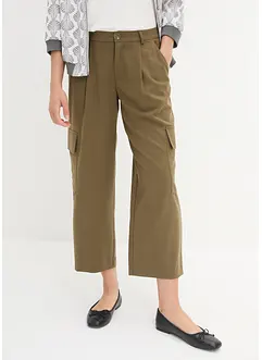 Pantalon cargo 7/8 ample, bonprix