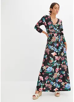 Robe longue à imprimé floral, bonprix