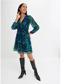 Robe en mesh imprimée, bonprix