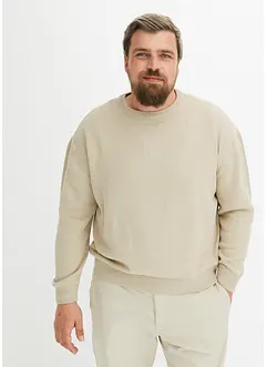 Pull coton à col rond, Loose Fit, bonprix
