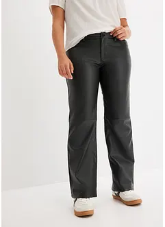 Pantalon enduit taille normale, bonprix