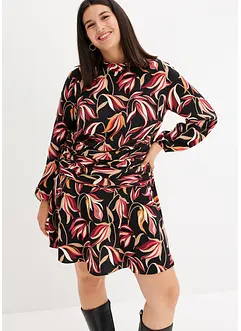 Robe courte drapée, bonprix