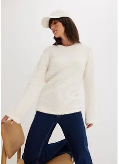 Pull en maille bouclée, bonprix