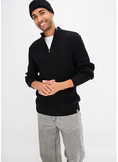 Pull coton col camionneur, bonprix