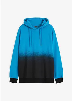 Sweat à capuche avec polyester, en dégradé de couleur, bonprix