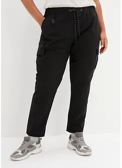 Pantalon technique déperlant avec taille élastiquée, longueur cheville, bonprix