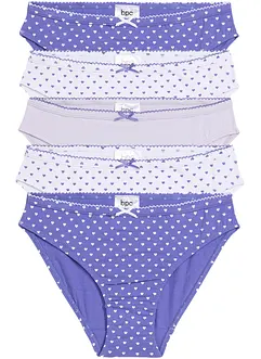 Lot de 5 slips fille, bonprix