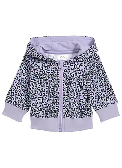 Sweat zippé à capuche bébé en coton, bonprix