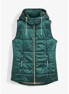 Gilet sans manches matelassé à capuche amovible, bonprix