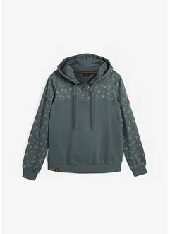 Sweat à capuche et col zippé, bonprix
