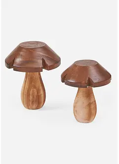 Objet déco champignons (lot de 2), bonprix