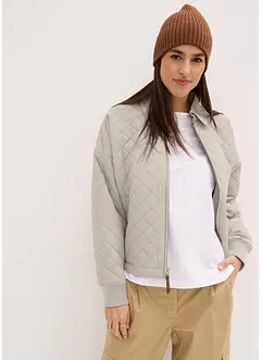 Blouson matelassé à col en velours côtelé, bonprix