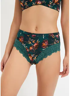 Lot de 2 slips Maxi avec dentelle, bonprix