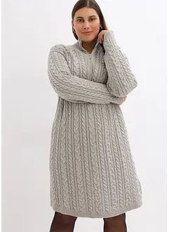 Robe en maille à motif torsadé, bonprix