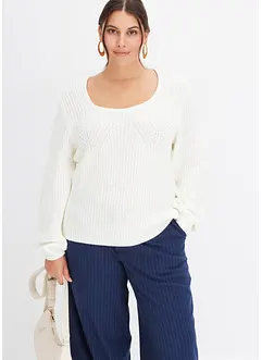 Pull à décolleté carré, bonprix