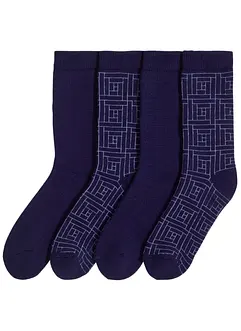 Lot de 4 paires de chaussettes chaudes avec une doublure douce en éponge, bonprix