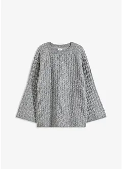 Pull oversize en maille torsadée, bonprix