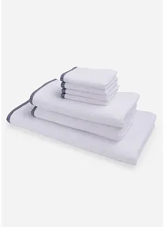 Serviette de bain avec bordure imprimée, bonprix