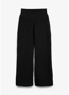 Pantalon en maille torsadée, bonprix