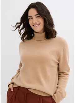 Pull col roulé en cachemire Good Cashmere Standard®, bonprix