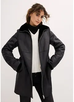 Manteau aspect peau de mouton, bonprix
