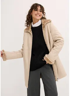 Manteau aspect peau de mouton, bonprix