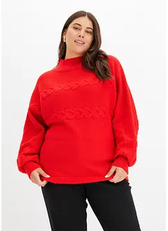 Pull à motif torsadé, bonprix