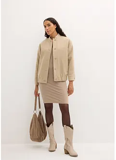 Lot de 2 robes en jersey à col en V, bonprix