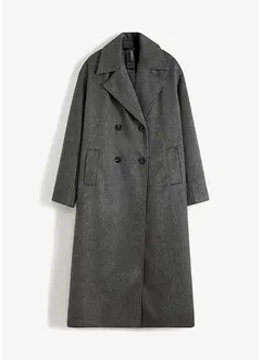 Manteau croisé oversize aspect laine, bonprix