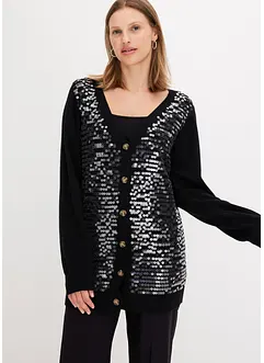 Gilet en maille avec sequins, bonprix