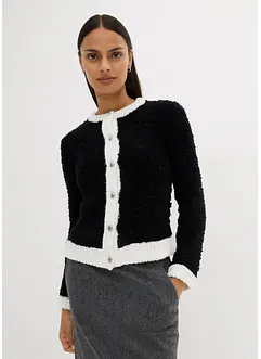 Gilet court en maille bouclée, bonprix