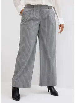 Pantalon large à pinces et fines rayures, bonprix