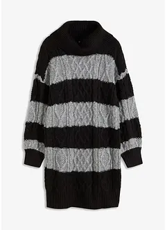 Robe en maille rayée, bonprix