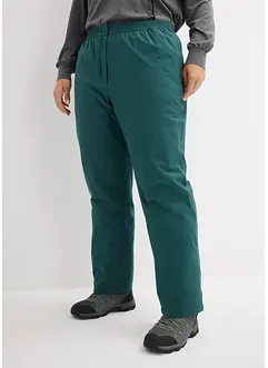 Pantalon thermo avec doublure polaire et taille confortable, étanche, Straight, bonprix