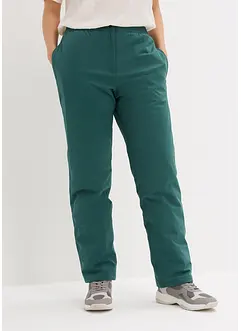 Pantalon thermo avec doublure polaire et taille confortable, étanche, Straight, bonprix