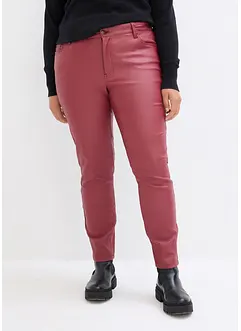 Pantalon extensible enduit avec taille confortable, Skinny, bonprix