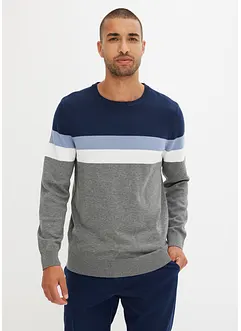Pull en fine maille 100% coton, bonprix