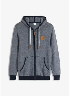 Gilet en maille à capuche, bonprix