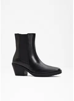 Bottines western en cuir, bonprix